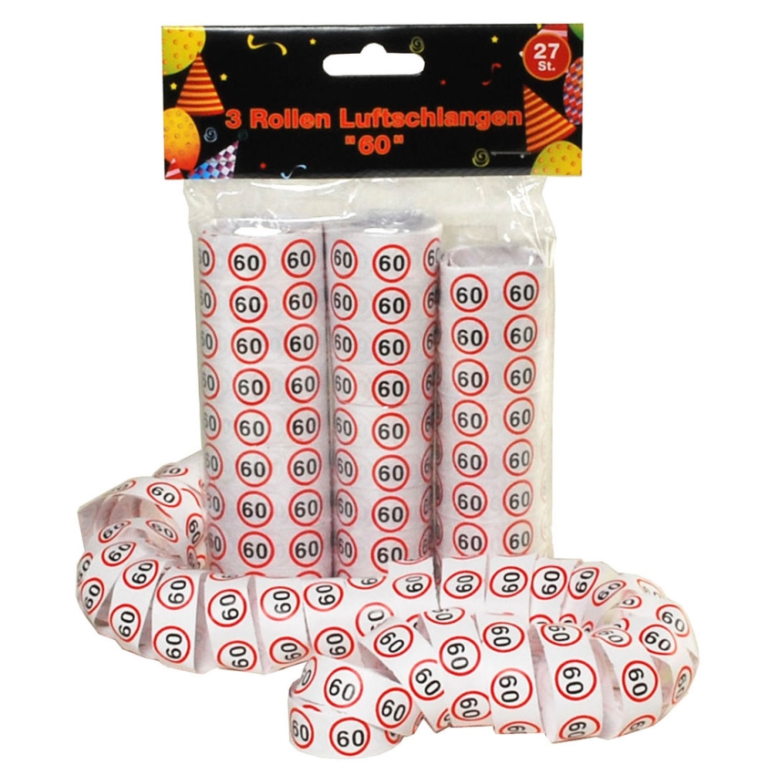 3 Rollen Luftschlangen 60