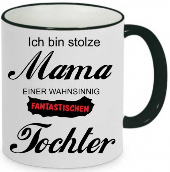 Stolze Mama einer fantastischen Tochter