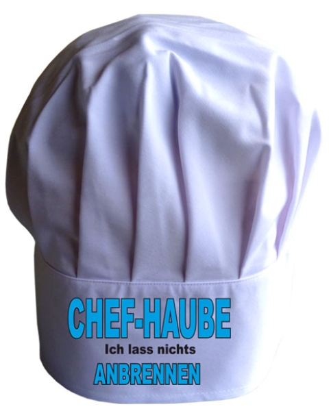Kochhaube Chefkoch Ich lass nichts Anbrennen